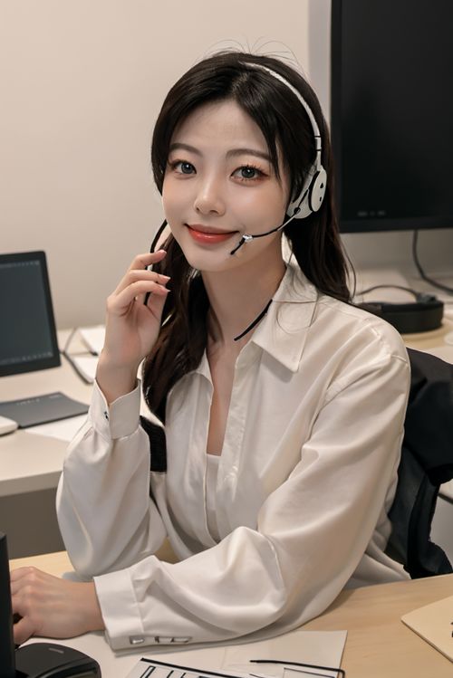 专业客服形象的艺术定格 女性客服人物肖像摄影与扩印服务全解析